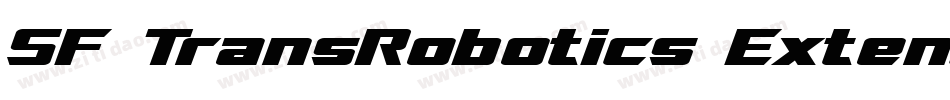 SF TransRobotics Extended Bold Italic字体转换